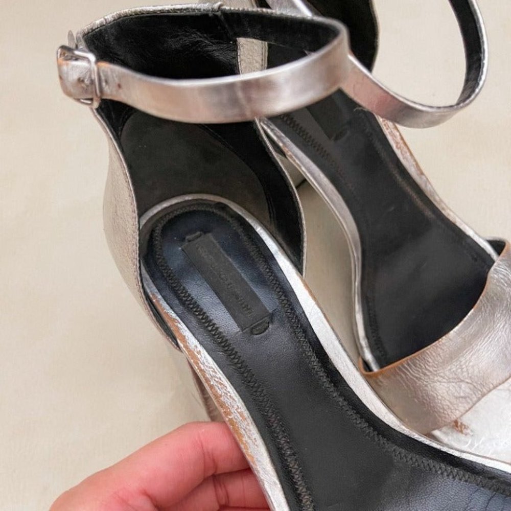 Alexander Wang Abby Silver Sandals - Picture 5 of 8